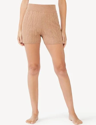 Sofia Intimates by Sofia Vergara Women's Cable Knit Lounge Shorts