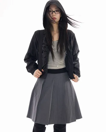 Kate shirring short windbreaker jumper