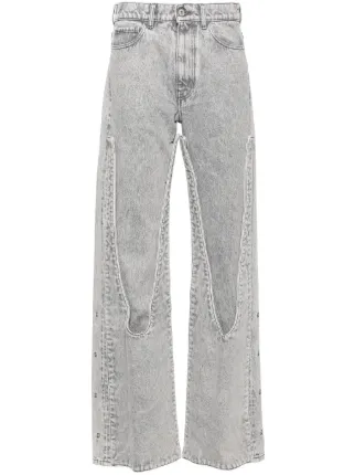 Snap-off Straight-leg Jeans
