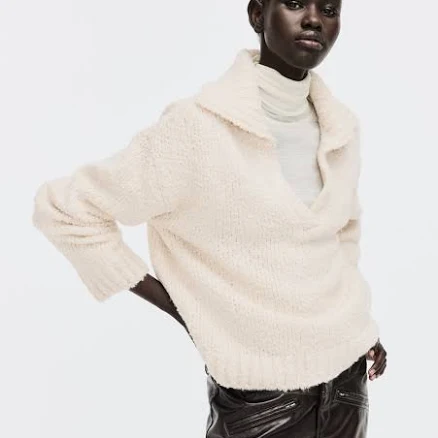 H&M Ladies Oversized Sweater with Collar