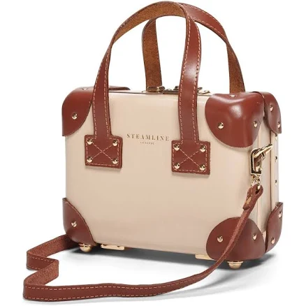 The Diplomat Cream Mini | Old Fashioned Luggage Trunk Purse & Crossbody