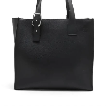 Loewe Men's Buckle Tote Bag in Soft Grained Calfskin