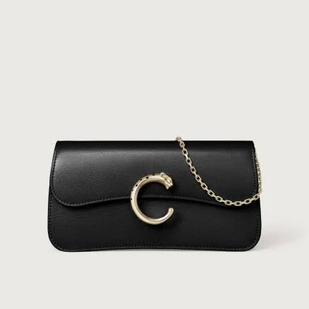 CARTIER Panthère De Chain Leather Cross-Body Bag