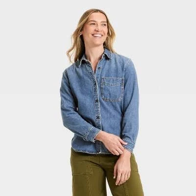 Universal Thread Women's Relaxed Denim Shirt