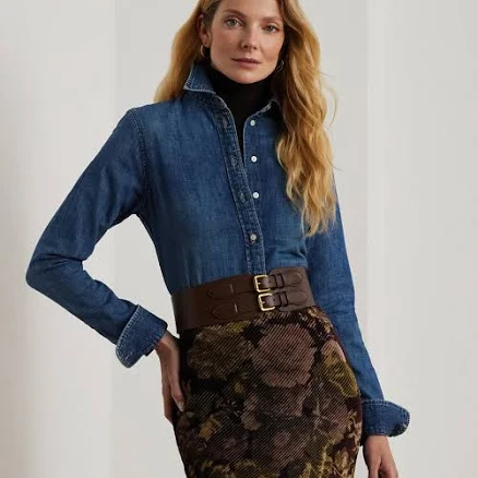 Ralph Lauren Women's Classic Fit Denim Shirt