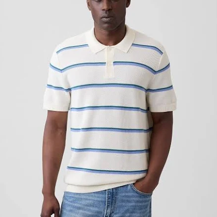 Gap Men's Crochet Polo Shirt