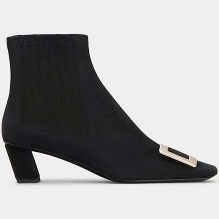 Belle Vivier Suede Chelsea Booties