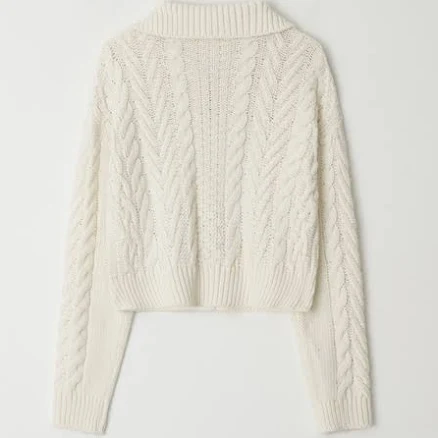 RONRON COZY TOGGLE FISHERMAN KNIT CARDIGAN