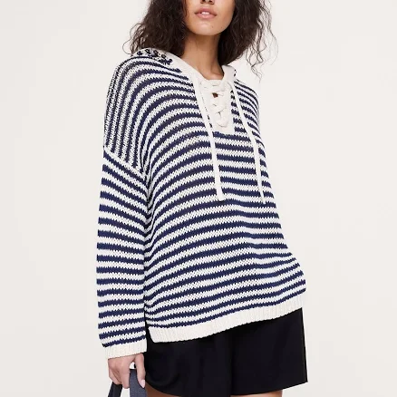 Banana Republic Women's Coastal Cotton Hooded Sweater