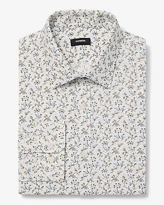 Express Men's Slim Ditzy Floral Wrinkle-Resistant Dress Shirt