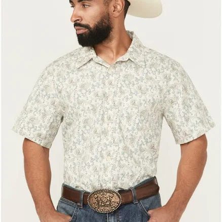 Gibson Trading Co Men's Groovy Floral Print Short Sleeve Button-Down