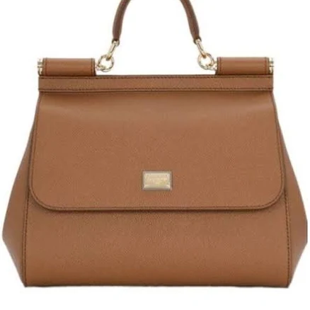 Dolce & Gabbana Large Sicily Dauphine Calfskin Handbag