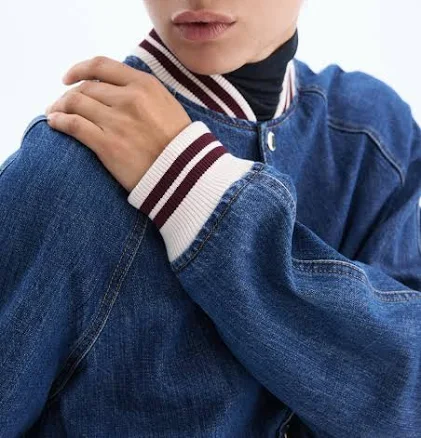 H&M Ladies Denim Bomber Jacket