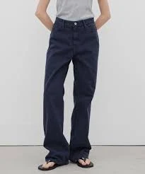 Relaxed Fit Denim - Stone Navy