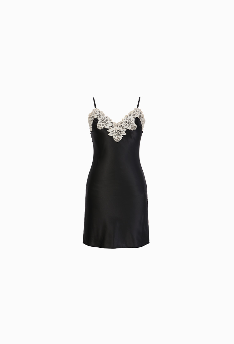 [GRACE SLIP] One-piece (Black)