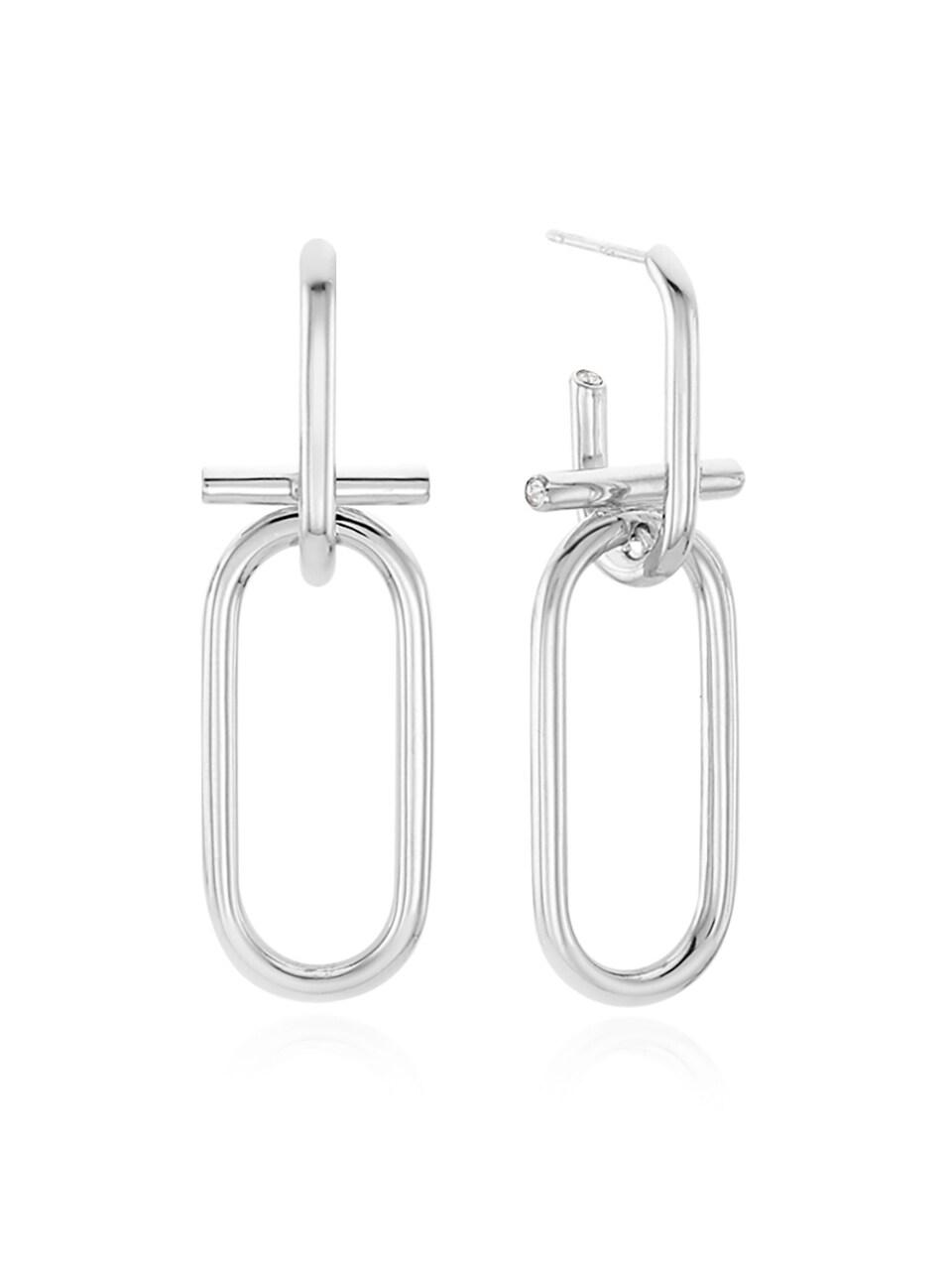 Noailles Link Silver Earrings HL3E8A040S9XXX
