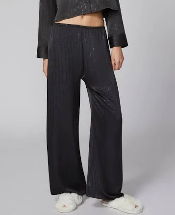 Florence by Mills Women's Shine Satin Wide-Leg Pants
