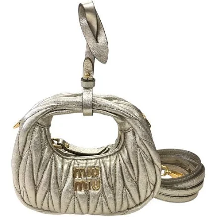 Miu Miu Mini Wander Matelassé Shoulder Bag