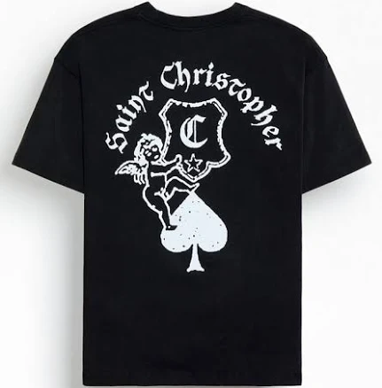 SAINT CHRISTOPHER Men's Cherub Crest T-Shirt