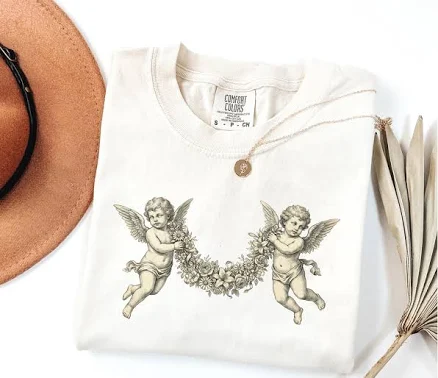 Cottagecore Floral Garland Tee