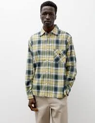 Check Shirt Forest Green Light Green