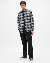Wool-Blend Relaxed Straight Trousers