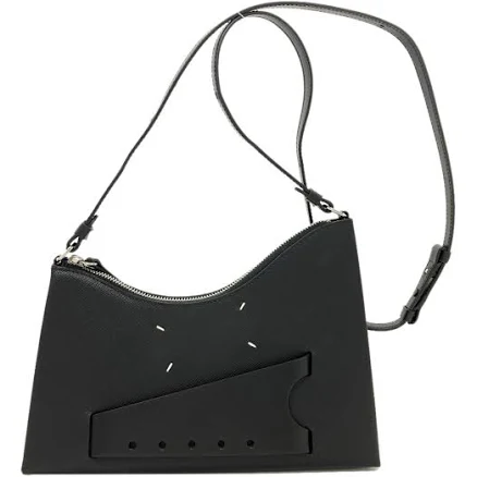 Maison Margiela Snatched Grained Leather Shoulder Bag