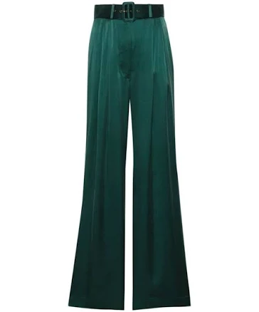 Silk Tuck Pant Jade