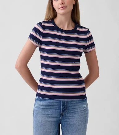 Gap Factory Women's Ribbed Crewneck T-Shirt