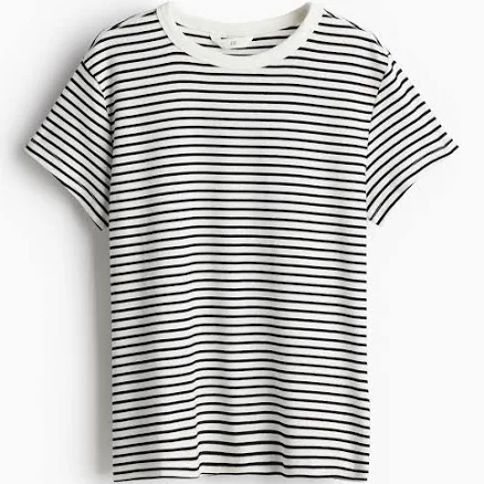 H&M Ladies Fitted Cotton T-shirt