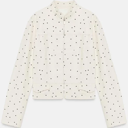 Zara Polka Dot Fitted Jacket