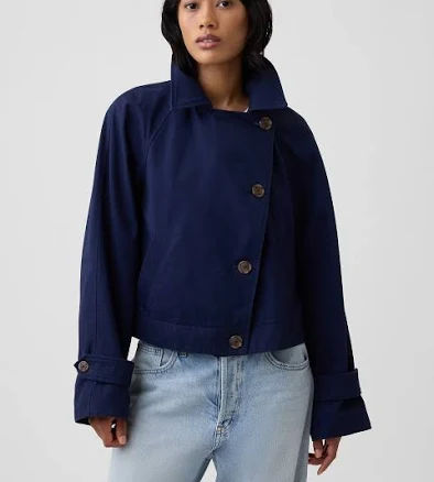 Gap Women's Relaxed Cropped Trench Coat