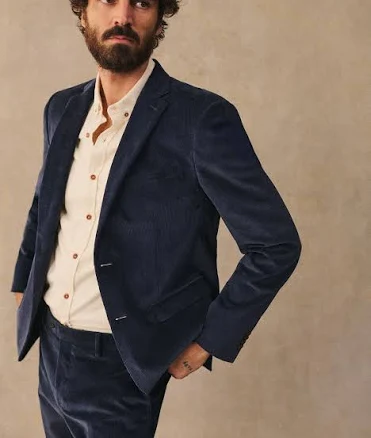 Warren Velours Suit Jacket