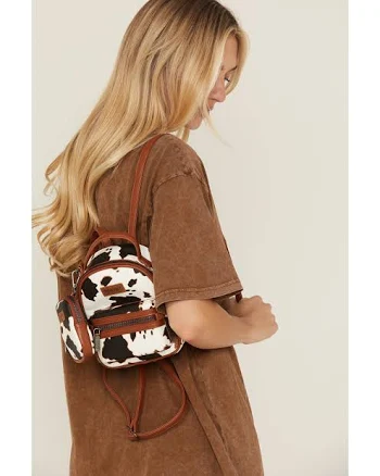 Wrangler Cow Print Mini Backpack