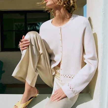 Anais Cardigan - Ecru