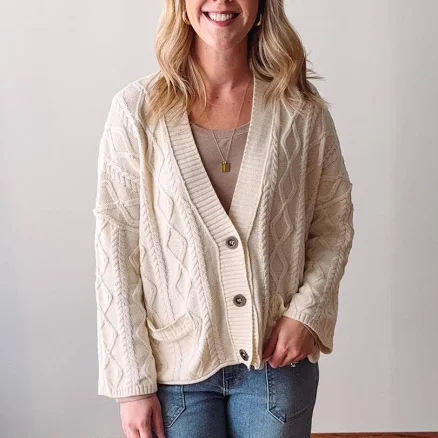 Anais Cable Knit Cardigan