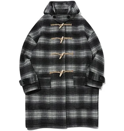Mainbooth Oversized Check Duffle Coat