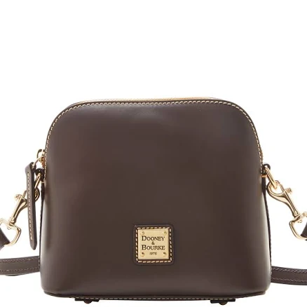 Dooney & Bourke Women's Quincey Zip Domed Leather Crossbody Bag