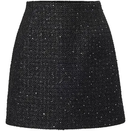 Carolina Herrera Women's Sequined Tweed A-Line Miniskirt