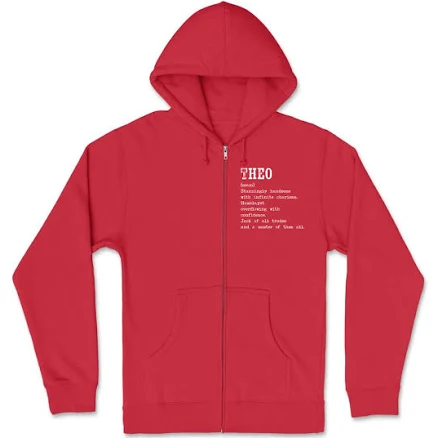 Artistshot Men's Theo Name T-Shirt Zipper Hoodie