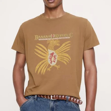 Banana Republic Men's Cotton Graphic T-Shirt