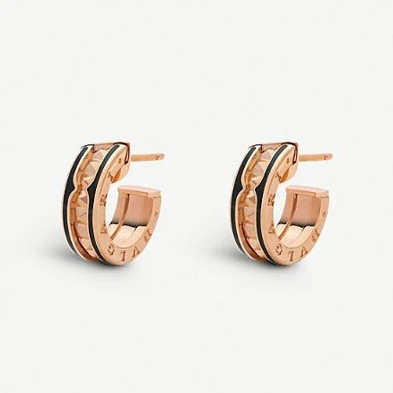 Bvlgari Women's B.Zero1 18K Rose Gold Hoop Earrings