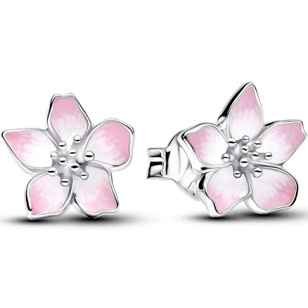 Pandora Sterling Silver Cherry Blossom Stud Earrings