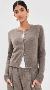 Clara Cashmere Crew Cardigan