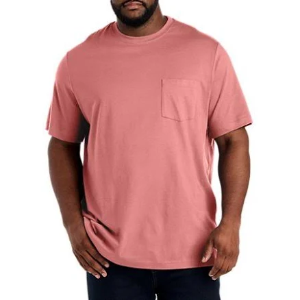 Harbor Bay by DXL Men's Moisture-Wicking Pocket T-Shirt