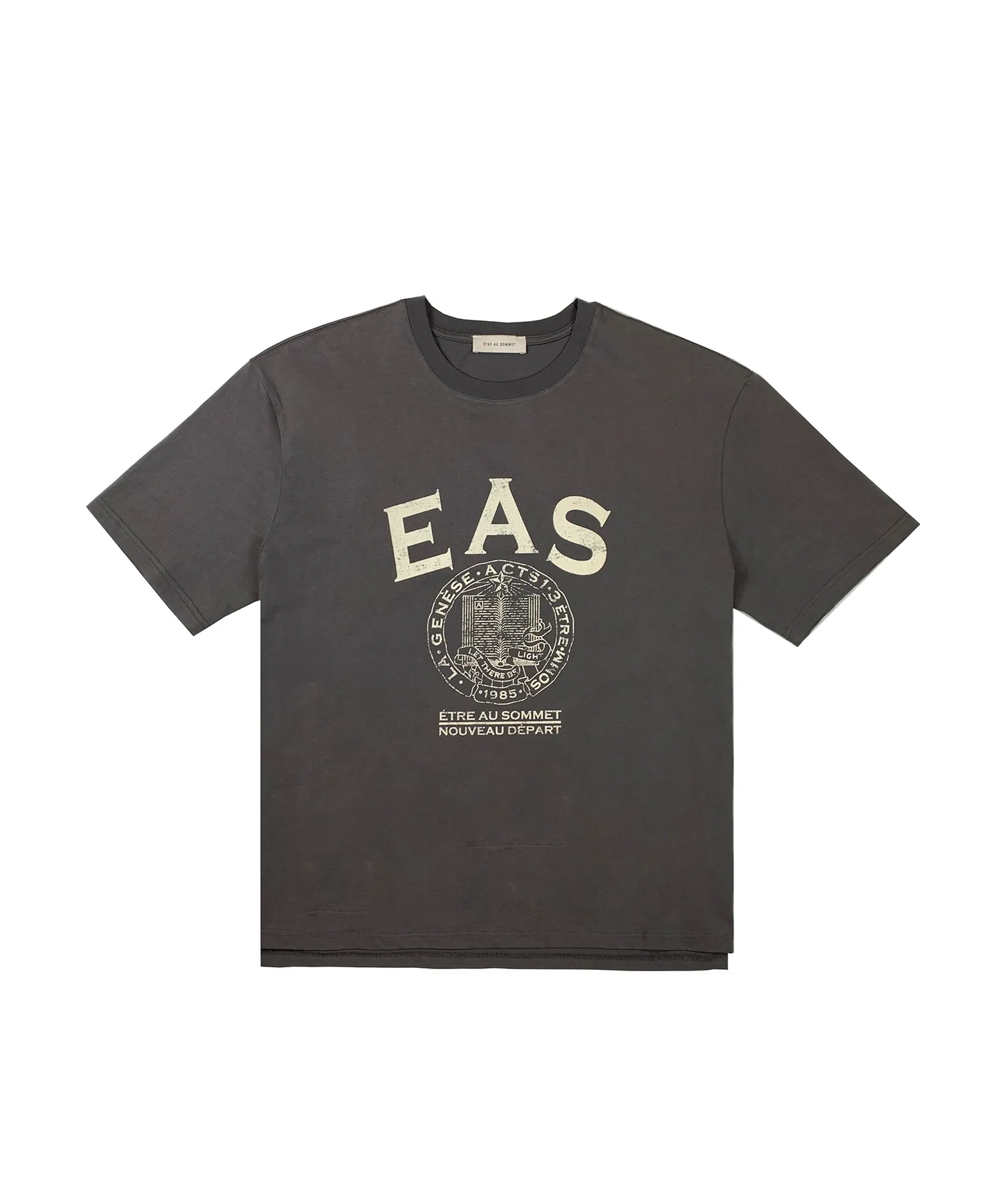 EAS Logo Half T-Shirt (Charcoal) / Unisex