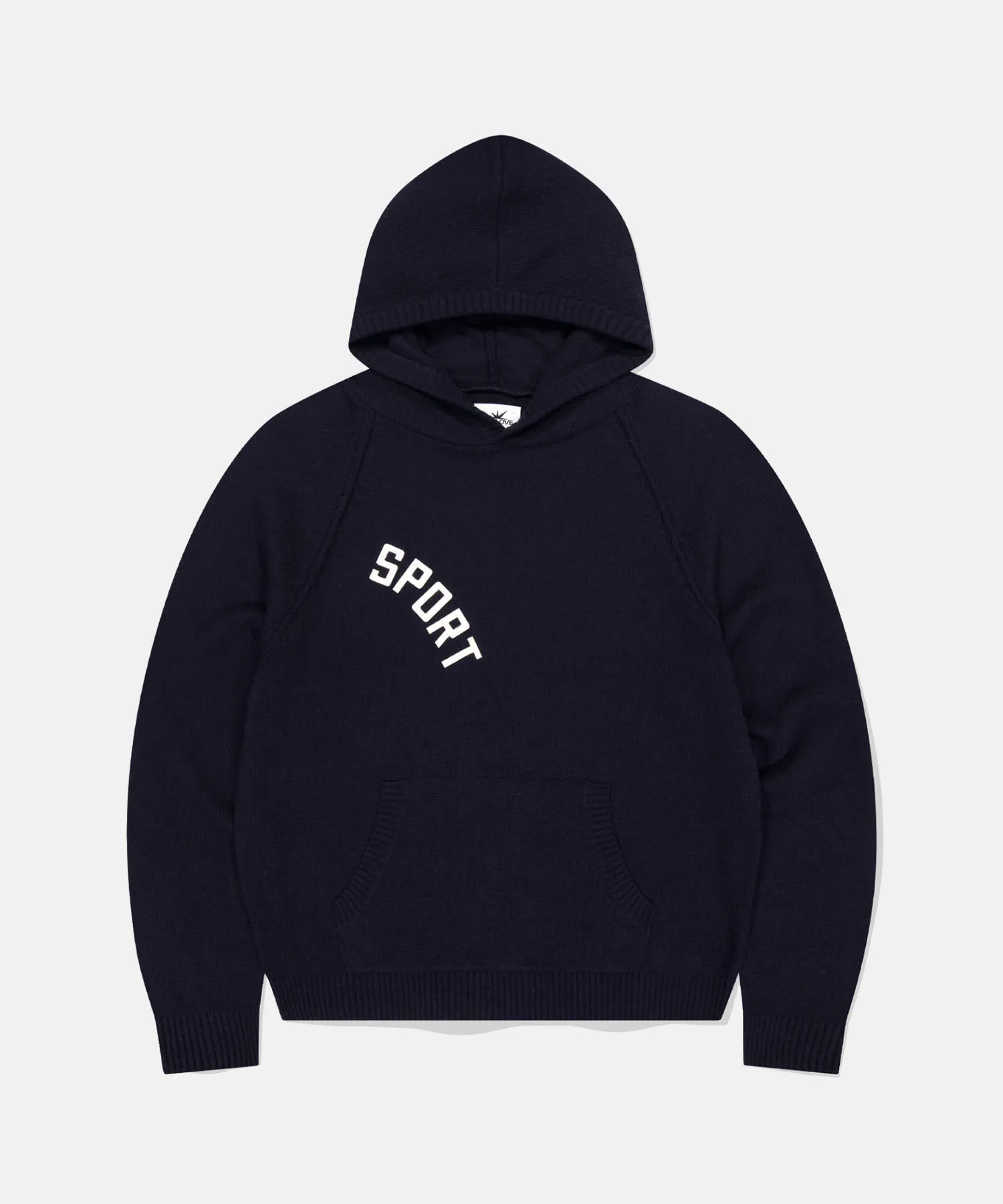 SPORT Knit Hoodie Navy