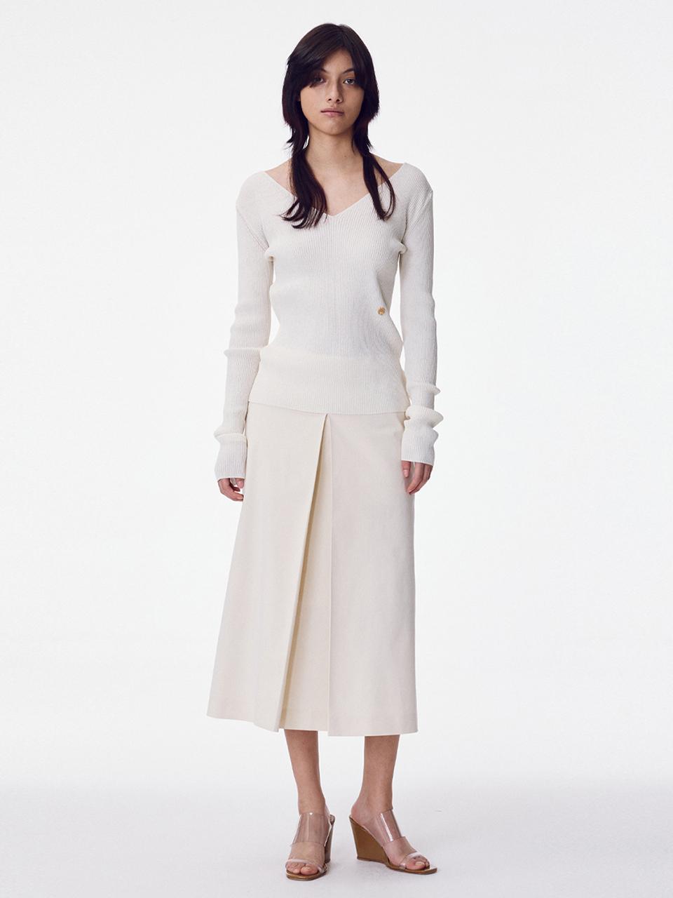 Inverted Pleat Skirt