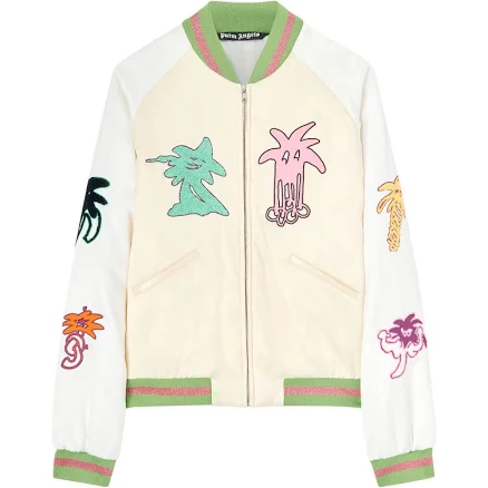 Palm Angels Women's Palmity Quilted Bomber Jacket