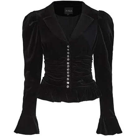 Nana Jacqueline Women's Josie Velvet Long Sleeve Top